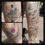 mark-tattoo-torrejon-ardoz-tatuaje-old-school-pierna-calaveras