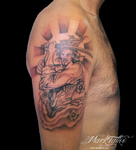 mark-tattoo-torrejon-ardoz-tatuaje-negro-brazo-samurai-sol-japon